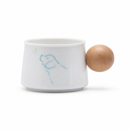 Dog Illustration Ceramic Coffee Cup