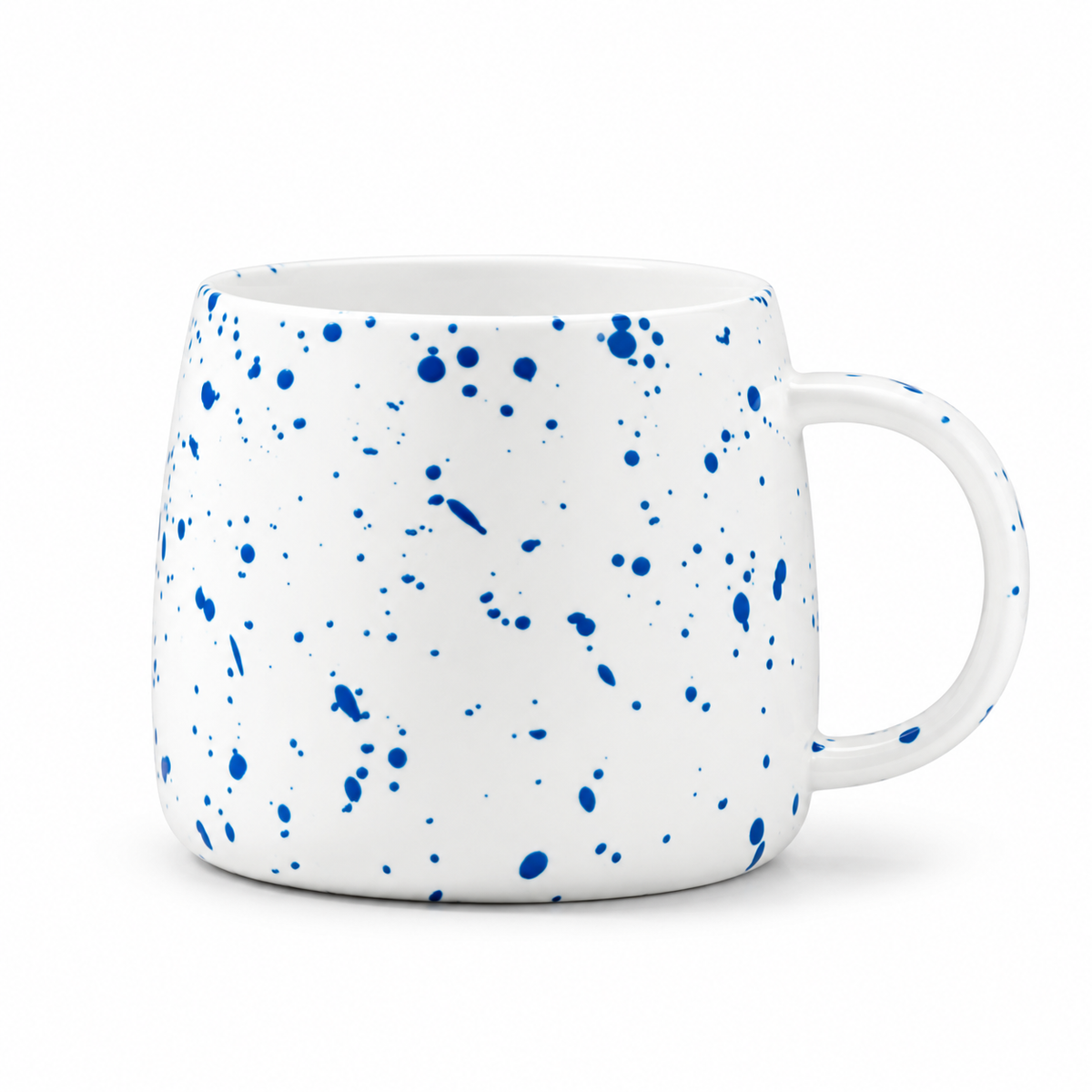 Blue Speckled Ceramic Coffee Mug