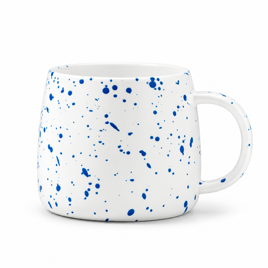 Blue Speckled Ceramic Coffee Mug